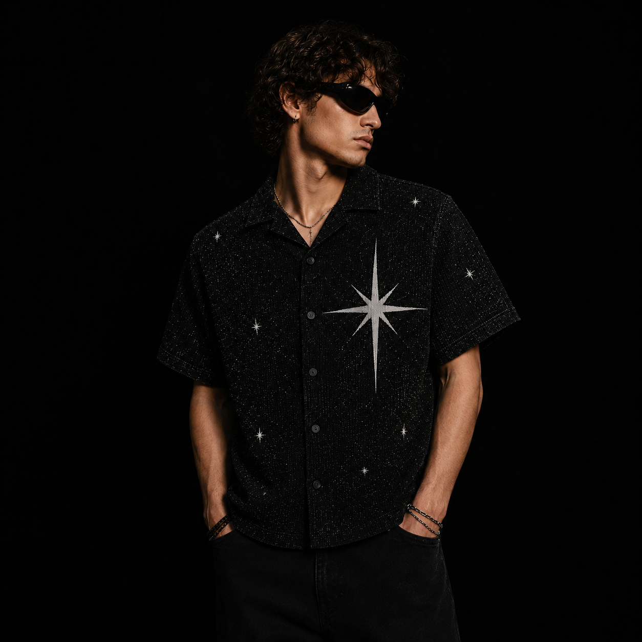 SUPERNOVA Star Knit Shirt