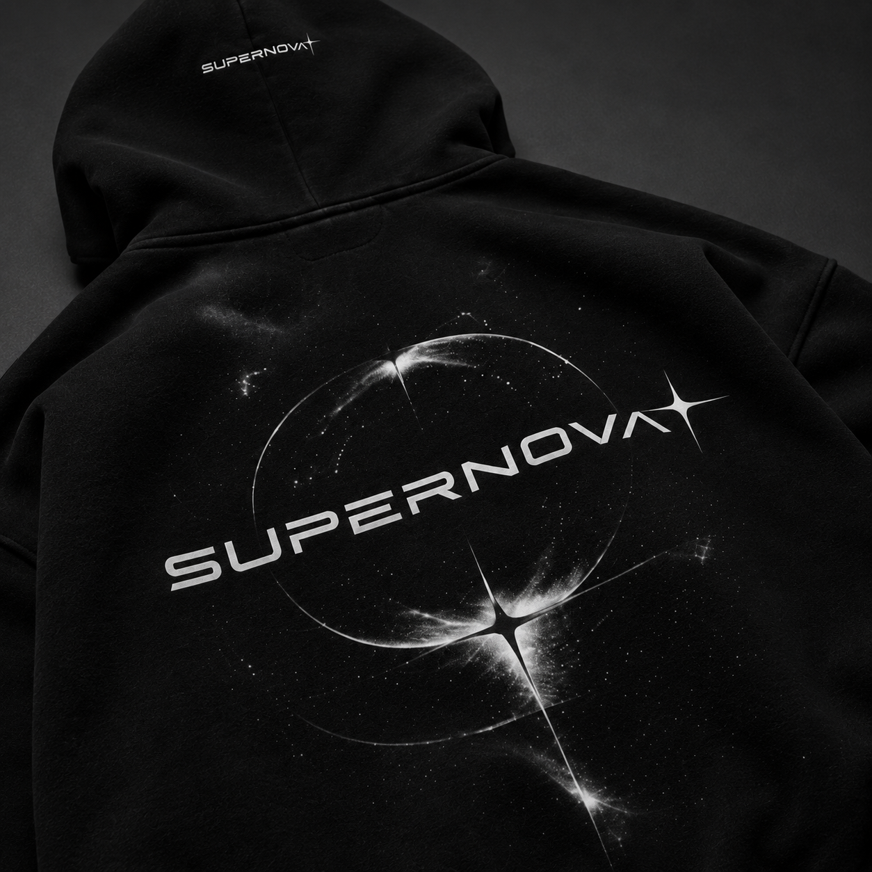 SUPERNOVA ORBIT ZIP HOODIE - BLACK