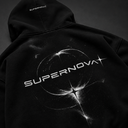 SUPERNOVA ORBIT ZIP HOODIE - BLACK