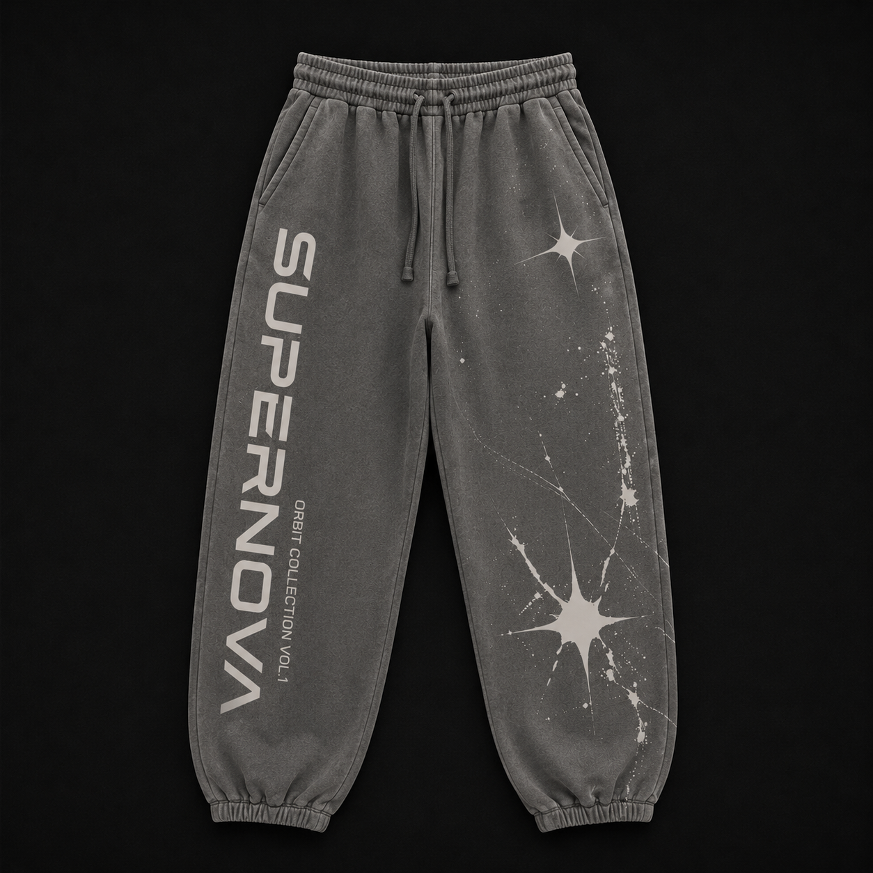 STAR SWEATPANTS - GREY