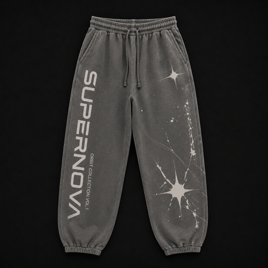STAR SWEATPANTS - GREY