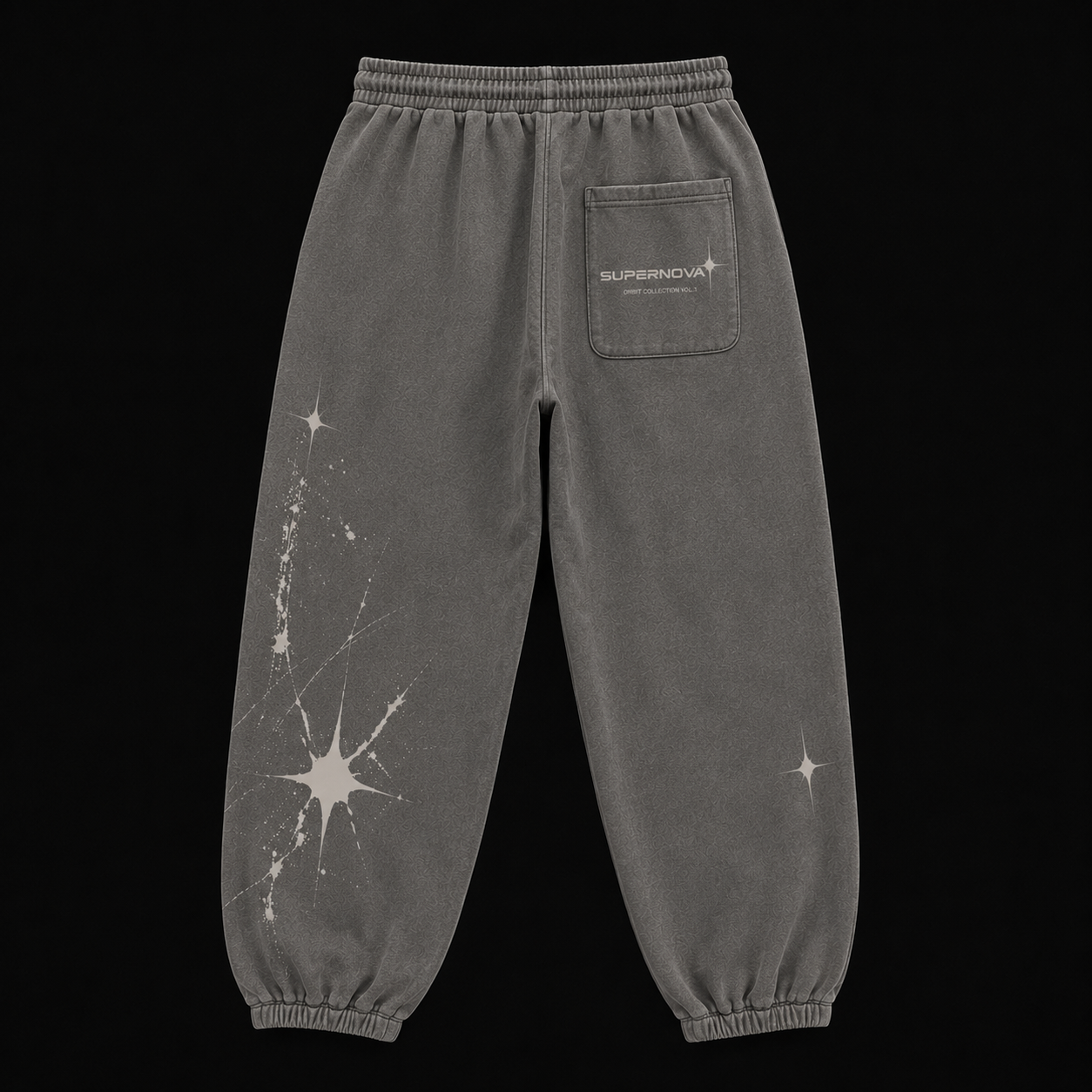 STAR SWEATPANTS - GREY