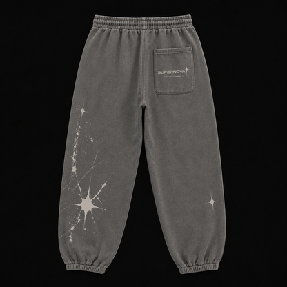 STAR SWEATPANTS - GREY